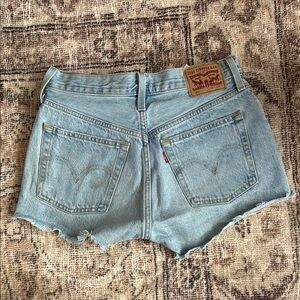 Levi's Blue Jean Shorts High-Waisted Cut-Off